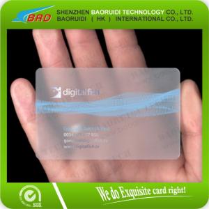 PVC Transparent Blank Plastic Card (CR80)