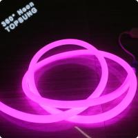China 230v pink 2835 smd waterproof led strip round 16mm mini 360 degree flexible led neon tube lights for rooms on sale