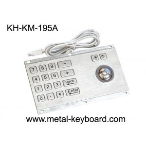 China Anti - Vandalism Trackball Industrial Keyboard with Trackball With PS/2 / USB Interface supplier