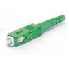 Duplex Fiber Optic Connector , Green SC APC Fiber Connector for Test