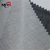 China 110GSM Cotton Shirt Collar Fusing Interlining White on sale
