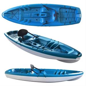 Chinese Wholesale Kayaks And Canoes Sit On Top Kayak HDPE Plastic Blow Molded Water Sports Cheap Kayak For Kids