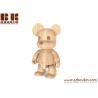22*12*5cm or customized Fashionable craft wooden bear toys for christmas gift