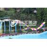 China Customized Water Park Equipment Exciting Swwiming Pool Fiberglass Waterslides For Adults wholesale