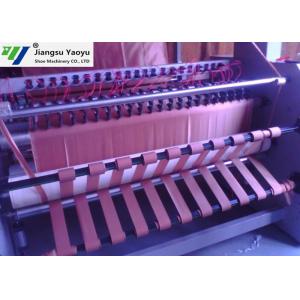 Energy Saving Leather Fabric Strip Cutter Machine For Chemical Fabric / Nylon