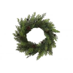24" Artificial Christmas Wreaths For Window Decor
