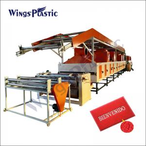 500kg/H Plastic Mat Making Machine PVC PP Mat Making Machine Eco Friendly