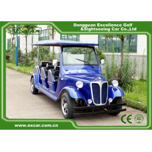 China Energy Saving Classic Golf Carts With 3 Row Blue Color Vintage Type supplier
