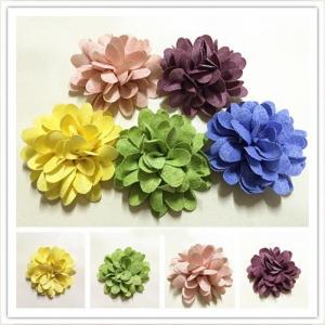 China Hair Clips Rustic Fabric Flower Decorations Headbands Use In Diy Wedding supplier