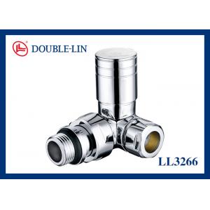 DIN259 Thread Polished Thermostatic Radiator Valves 145 PSI