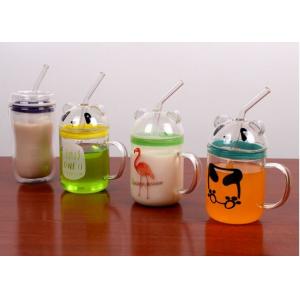 China exquisite hand blown glass cup Baby bottle scale cup supplier