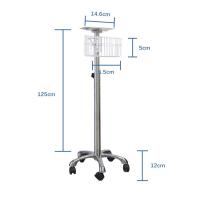 China Hospital Monitoring Swivel Stand 12 Inch Vital Signs Patient Monitor Trolley on sale