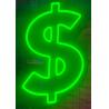 Dollars neon sign handmade green color money neon sign