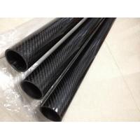 China Large OD Round Custom Carbon Fiber Tubes 50mm 40mm 3.5 on sale