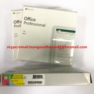 China Original Microsoft Office 2019 Professioanl DVD Version Retail Box Online Activation supplier