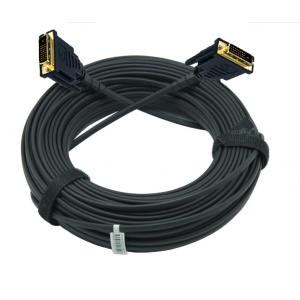 China 4K@30hz DVI AOC fiber cable over fiber optic  without power supply supplier