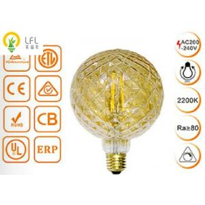 China G125 Filament LED Lights For Home Decoration , Dimmable Pineapple Decorative LED Lamps supplier