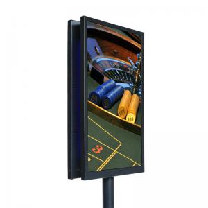 27'' Double Side LCD Monitor 5m HDMI Cable for Commercial Use