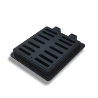 China FRP Square Hinged Manhole Cover Sewer Grate Grille Frame SMC 560 X 630mm on sale