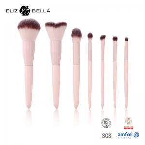 China 8pcs Wooden Handle Cosmetic Brush Sets Two Colors Nylon Hair Make Up Beauty Tools supplier