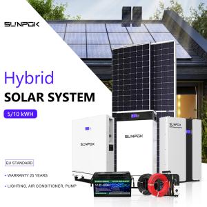 China 5kW 10kW Off Grid Solar Power Panels System With Battery and Inverter Complete Kit Solar Energy System for Home wholesale