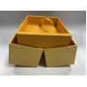 China CMYK / Pantone Printing Folding Paper Boxes Yellow Rectangle Cardboard Box wholesale