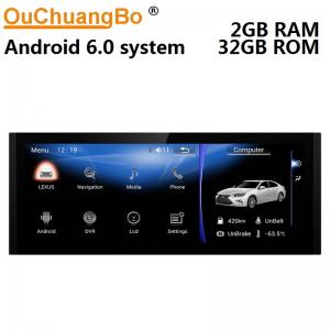 China Ouchuangbo 10.25 car radio gps 4 Core CPU for Lexus IS with USB WIFI reverse camera wifi BT android 6.0 system supplier