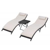 China SGS Approval 77inch Depth Outdoor Patio Chaise Lounges on sale