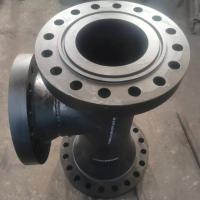 China Flanged tee, 10″ Sch160/80 tee with 10″ Class900/600 WN flange for sale