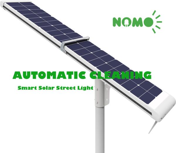 Watertight All In One Solar Led Light , Automatic Solar Panel Cleaning System