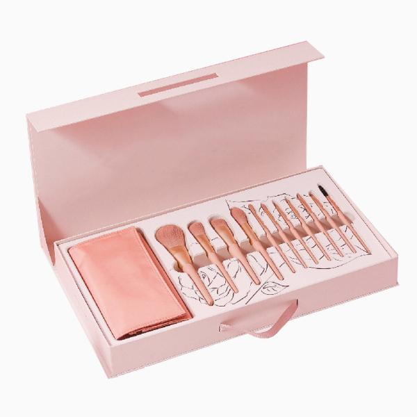 Kit de papier de empaquetage de brosse d'oeil de boîte-cadeau de brosse magnétique de maquillage