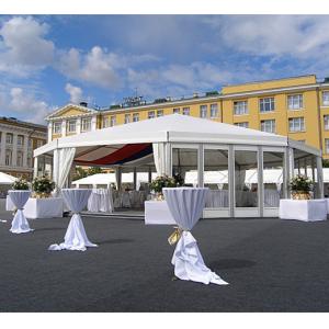 China Huge Octagonal Party Tent Sandwich Panel Wall Temporary Structure supplier
