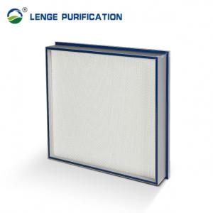 China H14 99.995 % Gel Sealed Mini Pleated HEPA Filter For Clean Room supplier