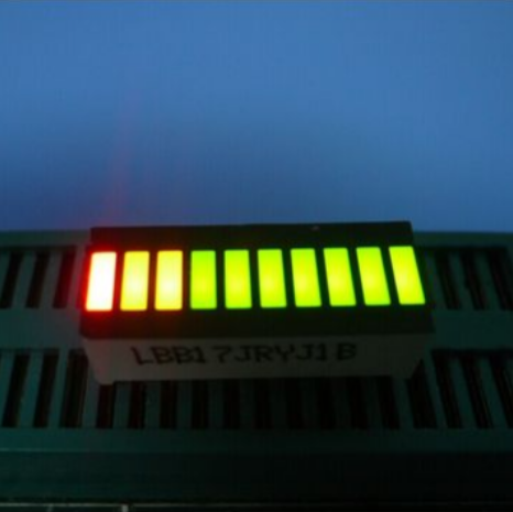 Yellow/Red/Blue Big 10 Segment LED Display Modules, Used for Instrument Panels