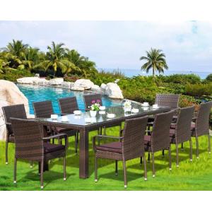 China Modern Poly Rattan Aluminium Outdoor Garden wicker chair patio Backyard table and chairs sets supplier