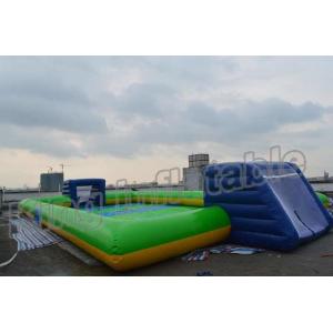 China Giant Soap Water Football Field Inflatable Soccer Field for Sale supplier