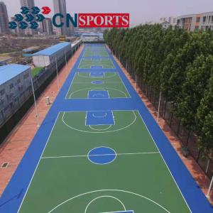 Silicon Polyurethane Basketball Rubber Flooring Waterproof Wear Resistant