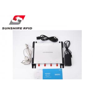 China Four Port Passive RFID Reader RS485 RS232  Enthernet Port For Logistics Tracking supplier