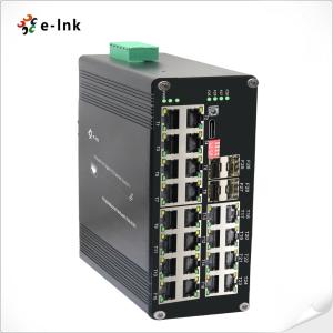 China インダストリアルL2イーサネットスイッチ マネージド24ポートPoE4ポートSFP10Kバイトジャンボフレーム wholesale