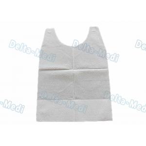 Customized Disposable Dental Bibs / Apron White Color Easy To Wear