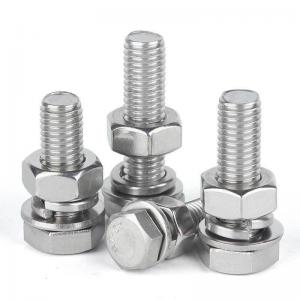 M36 Din933 Din934 Stainless Steel Hex Bolt and Nut Set with White Zinc .Yellow Zinc. HDG