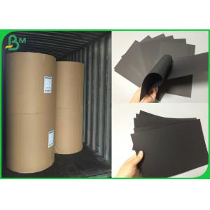 China Pure Wood Pulp Dark Black Uncoated Paper For Making Soft Cover Book End Sheet wholesale