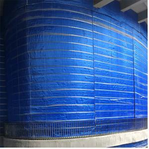 Blue Fire Roller Curtain Flame Retardant Durable Heat Resistant