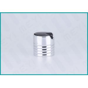 China Shiny Silver Aluminum Screw Disc Top Cap 28/410 For Hand Washing Products supplier