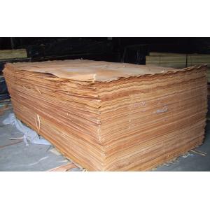 Yellow Rotary Cut Okoume Veneer For Chipboard , 0.2 mm - 0.6 mm Thickness