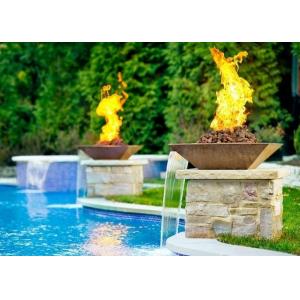 China Garden Fire Pit Water Feature Combo , Fire Pit And Water Feature 2.5mm Thicknes supplier