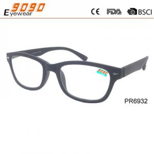 China Fashionable reading glasses,power range +1.0 to +4.00,made of plastic supplier