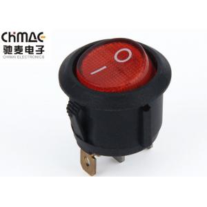 China Electric  Round  Rocker Switch Color Optional 10A Brass With Silver Plated Pins supplier