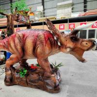 China Jurassic World Dinosaur Realistic Animatronic Dinosaur Amusement Park Theme Park Triceratops Model on sale