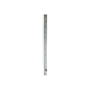 12 Gauge Slotted Steel Tube , Silver Color Slotted Steel Channel For Warehouse Rack